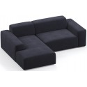 Karen venstrevendt chaiselong sofa i velour 250 x 185 cm - Blå