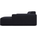 Karen højrevendt chaiselong sofa i velour 250 x 185 cm - Blå