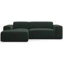 Karen venstrevendt chaiselong sofa i velour 250 x 185 cm - Navyblå