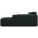 Karen højrevendt chaiselong sofa i velour 250 x 185 cm - Navyblå