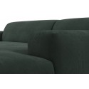 Karen højrevendt chaiselong sofa i velour 250 x 185 cm - Navyblå