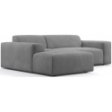 Karen venstrevendt chaiselong sofa i velour 250 x 185 cm - Mint