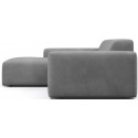 Karen venstrevendt chaiselong sofa i velour 250 x 185 cm - Mint