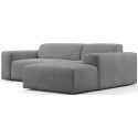 Karen højrevendt chaiselong sofa i velour 250 x 185 cm - Mint