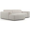 Karen venstrevendt chaiselong sofa i velour 250 x 185 cm - Beige