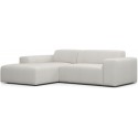 Karen venstrevendt chaiselong sofa i velour 250 x 185 cm - Beige