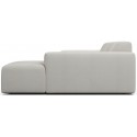 Karen venstrevendt chaiselong sofa i polyester 250 x 185 cm - Creme
