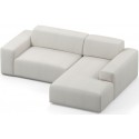 Karen venstrevendt chaiselong sofa i polyester 250 x 185 cm - Creme