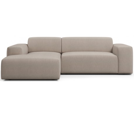 Karen venstrevendt chaiselong sofa i polyester 250 x 185 cm - Creme