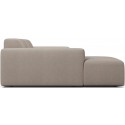 Karen venstrevendt chaiselong sofa i polyester 250 x 185 cm - Creme