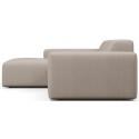 Karen venstrevendt chaiselong sofa i polyester 250 x 185 cm - Creme