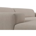 Karen venstrevendt chaiselong sofa i polyester 250 x 185 cm - Creme