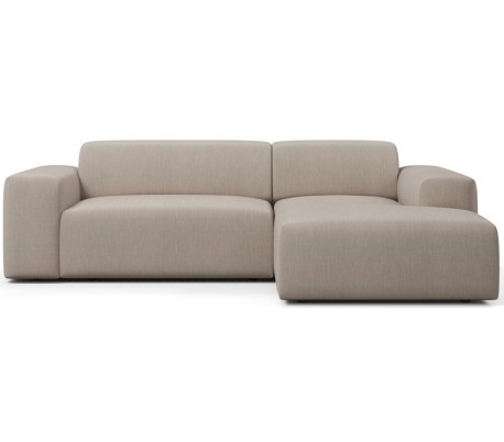 Karen højrevendt chaiselong sofa i polyester 250 x 185 cm - Creme