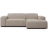 Karen højrevendt chaiselong sofa i polyester 250 x 185 cm - Beige