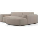 Karen højrevendt chaiselong sofa i polyester 250 x 185 cm - Creme