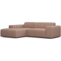Karen venstrevendt chaiselong sofa i polyester 250 x 185 cm - Beige
