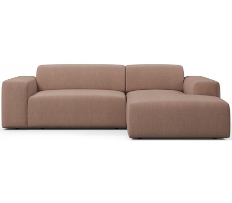 Karen højrevendt chaiselong sofa i polyester 250 x 185 cm - Beige