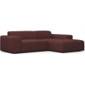 Karen højrevendt chaiselong sofa i polyester 250 x 185 cm - Beige