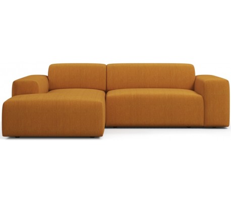 Karen venstrevendt chaiselong sofa i polyester 250 x 185 cm - Bordeaux