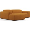 Karen venstrevendt chaiselong sofa i polyester 250 x 185 cm - Bordeaux