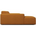 Karen venstrevendt chaiselong sofa i polyester 250 x 185 cm - Bordeaux