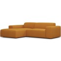 Karen venstrevendt chaiselong sofa i polyester 250 x 185 cm - Bordeaux