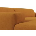 Karen venstrevendt chaiselong sofa i polyester 250 x 185 cm - Bordeaux