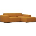 Karen højrevendt chaiselong sofa i polyester 250 x 185 cm - Bordeaux