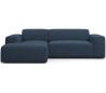 Karen venstrevendt chaiselong sofa i polyester 250 x 185 cm - Blå