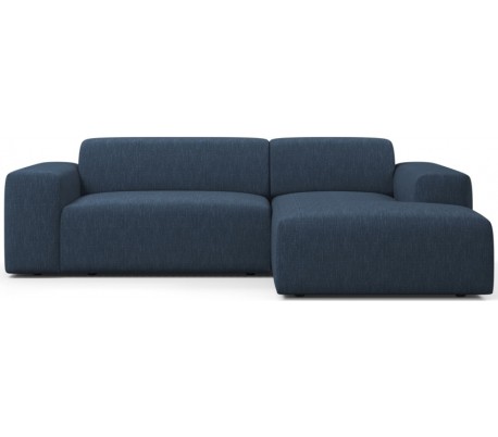 Karen højrevendt chaiselong sofa i polyester 250 x 185 cm - Sennep