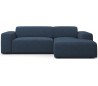 Karen højrevendt chaiselong sofa i polyester 250 x 185 cm - Blå
