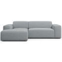 Karen venstrevendt chaiselong sofa i polyester 250 x 185 cm - Blå