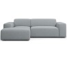 Karen venstrevendt chaiselong sofa i polyester 250 x 185 cm - Grågrøn