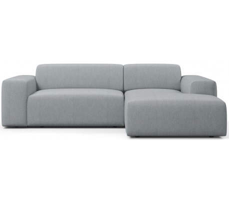 Karen højrevendt chaiselong sofa i polyester 250 x 185 cm - Blå