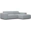 Karen højrevendt chaiselong sofa i polyester 250 x 185 cm - Blå