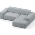 Karen højrevendt chaiselong sofa i polyester 250 x 185 cm - Blå