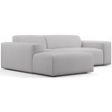 Karen venstrevendt chaiselong sofa i polyester 250 x 185 cm - Grågrøn