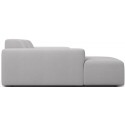Karen venstrevendt chaiselong sofa i polyester 250 x 185 cm - Grågrøn