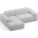 Karen venstrevendt chaiselong sofa i polyester 250 x 185 cm - Grågrøn