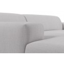 Karen venstrevendt chaiselong sofa i polyester 250 x 185 cm - Grågrøn