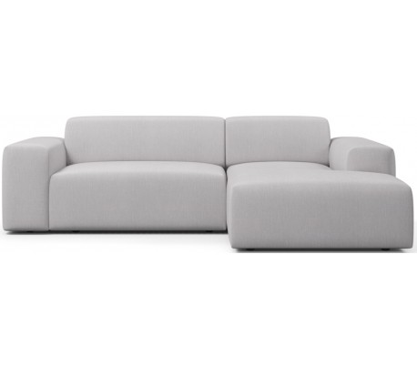 Karen højrevendt chaiselong sofa i polyester 250 x 185 cm - Grågrøn