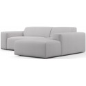Karen højrevendt chaiselong sofa i polyester 250 x 185 cm - Grågrøn