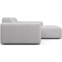 Karen højrevendt chaiselong sofa i polyester 250 x 185 cm - Grågrøn