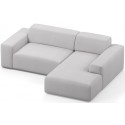 Karen højrevendt chaiselong sofa i polyester 250 x 185 cm - Grågrøn