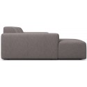 Karen venstrevendt chaiselong sofa i polyester 250 x 185 cm - Lysegrå