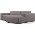 Karen højrevendt chaiselong sofa i polyester 250 x 185 cm - Lysegrå