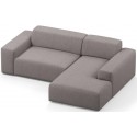 Karen højrevendt chaiselong sofa i polyester 250 x 185 cm - Lysegrå