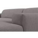 Karen højrevendt chaiselong sofa i polyester 250 x 185 cm - Lysegrå