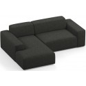 Karen venstrevendt chaiselong sofa i polyester 250 x 185 cm - Grå