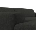 Karen venstrevendt chaiselong sofa i polyester 250 x 185 cm - Grå